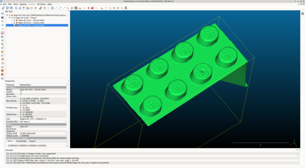 3D data in Cloudcompare